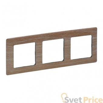 Рамка 3-постовая Legrand Valena Life Светлое дерево 754183