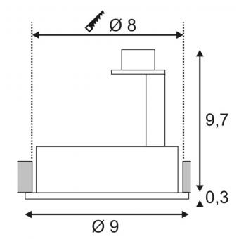 Встраиваемый светильник SLV New Tria Round 113520