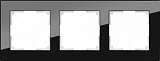 Рамка Favorit на 3 поста черный WL01-Frame-03 4690389063411