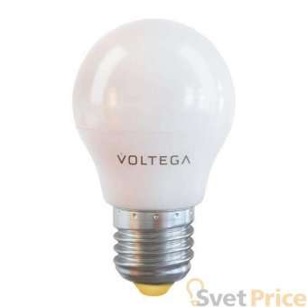 Лампа светодиодная Voltega E27 7W 2800К матовая VG2-G45E27warm7W 7052