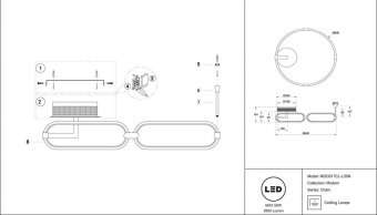 Потолочный светодиодный светильник Maytoni Chain MOD017CL-L50N