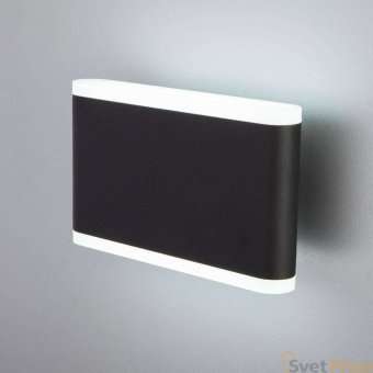 Уличный настенный светодиодный светильник Elektrostandard 1505 Techno Led Cover чёрный 4690389128073
