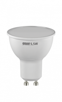 Лампа светодиодная GU10 5,5W 2700K софит матовый LD13616