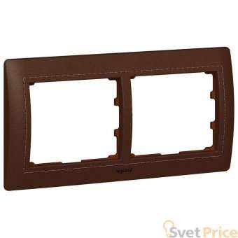 Рамка 2-постовая Legrand Galea Life Club коричневая 771996