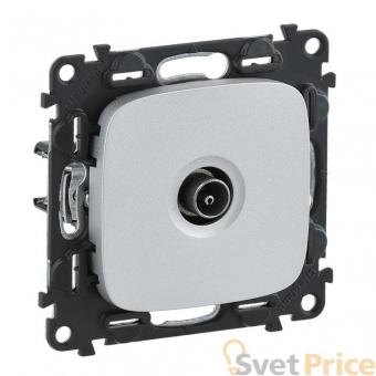 Розетка ТV проходная Legrand Valena Allure алюминий 753961