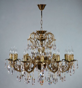 Подвесная люстра Ambiente Alicante 8888/12 PB Tear drop