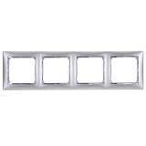 Рамка 4-постовая Legrand Valena алюминий матовый 770334