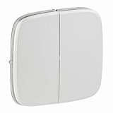 Лицевая панель Legrand Valena Allure выключателя двухклавишного жемчуг 755029