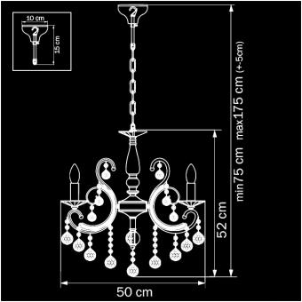Подвесная люстра Osgona Elegante 708057