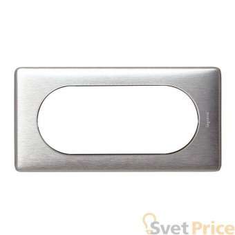 Рамка 4/5-модульная Legrand Celiane алюминий 068925