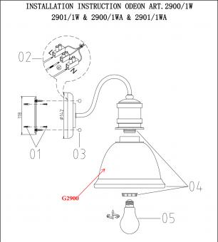 Бра Odeon Light Talva 2901/1W