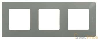 Рамка 3-постовая Legrand Etika светлая галька 672523