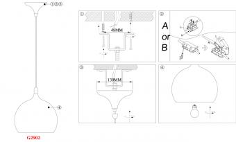 Подвесной светильник Odeon Light Bula 2902/1