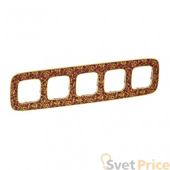 Рамка 5-постовая Legrand Valena Allure Барокко Пурпур 754445