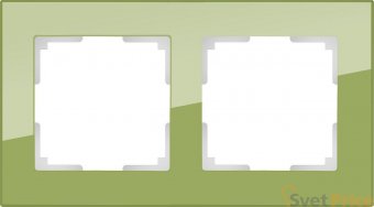 Рамка Favorit на 2 поста фисташковый WL01-Frame-02 4690389098604