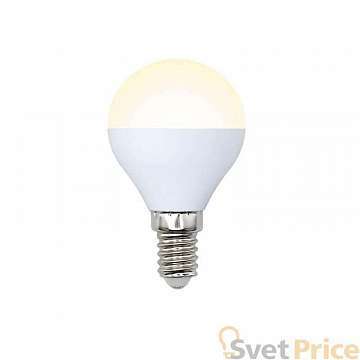 Лампа светодиодная (UL-00003826) E14 9W 3000K матовая LED-G45-9W/WW/E14/FR/NR