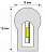 Светодиодная лента (UL-00003767) 50M зеленый 400W ULS-N21-2835-120LED/m-8mm-IP67-220V-8W/m-50M-Green