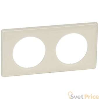 Рамка 2-постовая Legrand Celiane слоновая кость 066622
