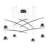 Подвесная люстра Ideal Lux Fish SP6 Nero