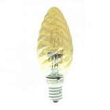 Лампа галогенная (04115) E14 42W свеча витая золотая HCL-42/CL/E14 candle twisted gold