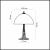 Настольная лампа Odeon Light Flora 2268/1T
