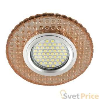 Встраиваемый светильник Fametto Luciole DLS-L143 Gu5.3 Glassy/Light Tea