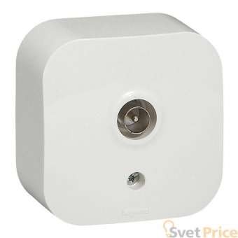 Розетка TV Legrand Quteo белая 782215