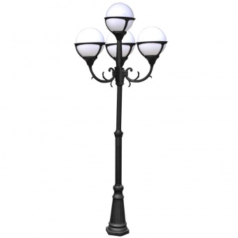 Садово-парковый светильник Arte Lamp Monaco A1497PA-4BK