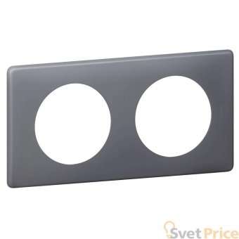 Рамка 2-постовая Legrand Celiane фиолетовая перкаль 066732