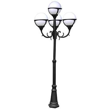 Садово-парковый светильник Arte Lamp Monaco A1497PA-4BK