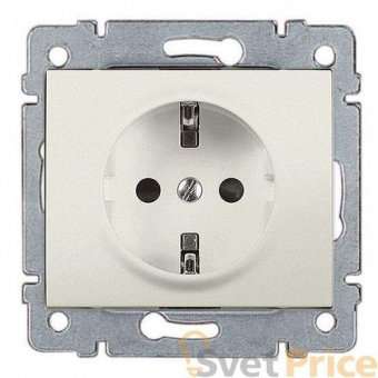 Розетка 2К+3 Legrand Galea Life 16A 250V с/з со шторками автоматические клеммы перламутр 771563