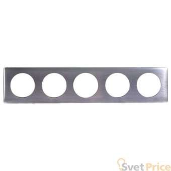 Рамка 5-постовая Legrand Celiane алюминий 068930