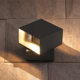 Уличный настенный светодиодный светильник Elektrostandard 1607 Techno LED Fobos графит 4690389086069