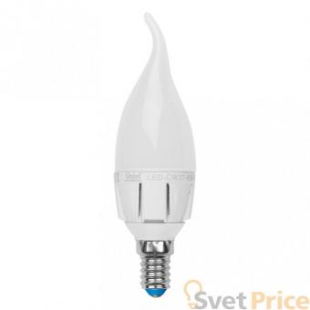 Лампа светодиодная (UL-00000727) E14 6W 4500K свеча на на ветру LED-CW37-6W/NW/E14/FR/DIM PLP01WH