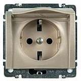 Розетка 2К+3 Legrand Galea Life 16A 250V с/з со шторками крышкой автоматические клеммы титановая 771464