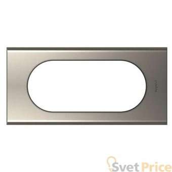 Рамка 4/5-модульная Legrand Celiane никель велюр 069115