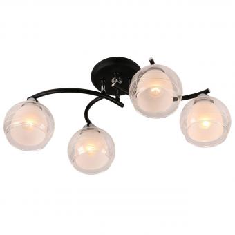 Потолочная люстра IDLamp Nerina 845/4PF-Blackchrome