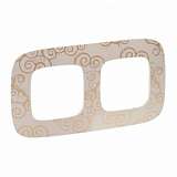 Рамка 2-постовая Legrand Valena Allure Нарцисс золото 754352