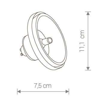 Лампа светодиодная GU10 12W 4000K прозрачная 9182