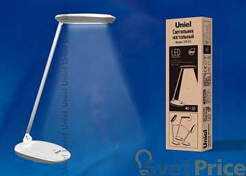 Настольная лампа (UL-00000807) Uniel TLD-531 Grey-White/LED/400Lm/4500K/Dimmer