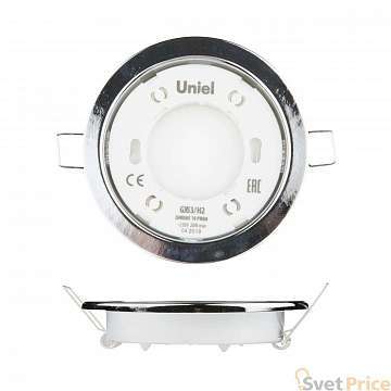 Встраиваемый светильник (UL-00005052) Uniel GX53/H2 Chrome 10 Prom