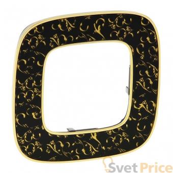 Рамка 1-постовая Legrand Valena Allure Барокко Нуар 754431