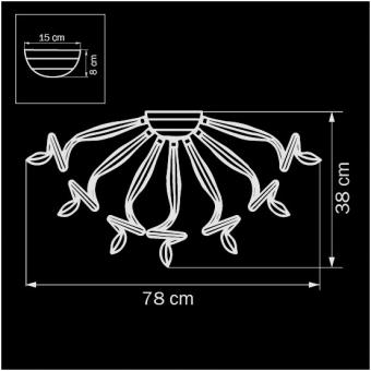 Потолочная люстра Osgona Medusa 890092