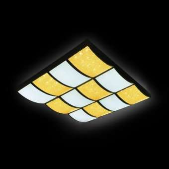 Потолочный светодиодный светильник Ambrella light Orbital Crystal Sand FS1520 WH/SD 288W D810*720