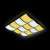 Потолочный светодиодный светильник Ambrella light Orbital Crystal Sand FS1520 WH/SD 288W D810*720
