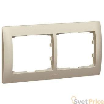 Рамка 2-постовая Legrand Galea Life титан 771402
