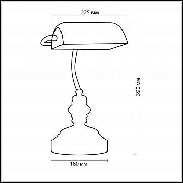 Настольная лампа Odeon Light Tres 2224/1T