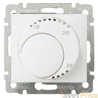 Термостат систем отопления Legrand Valena белый 774226