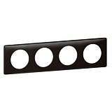 Рамка 4-постовая Legrand Celiane карбон 068984