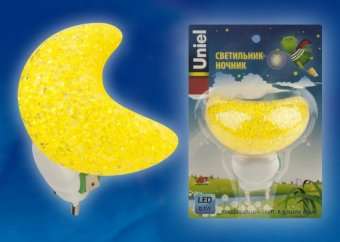 Настенный светодиодный светильник (10331) Uniel DTL-309-Месяц/Yellow/1LED/0,1W